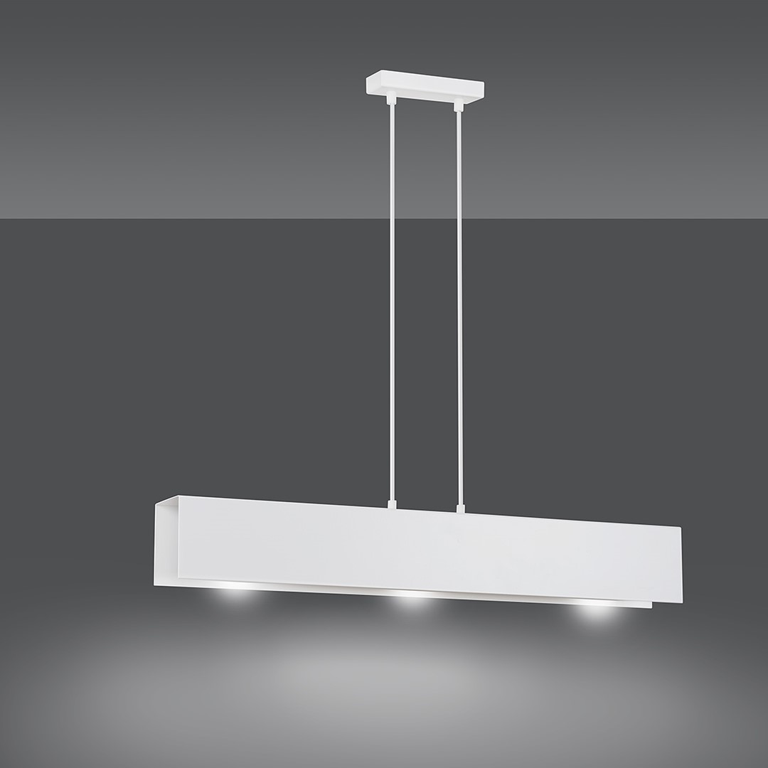 Emibig Visilica GENTOR 230V 15W MAX LED E27 Čelik Bijela