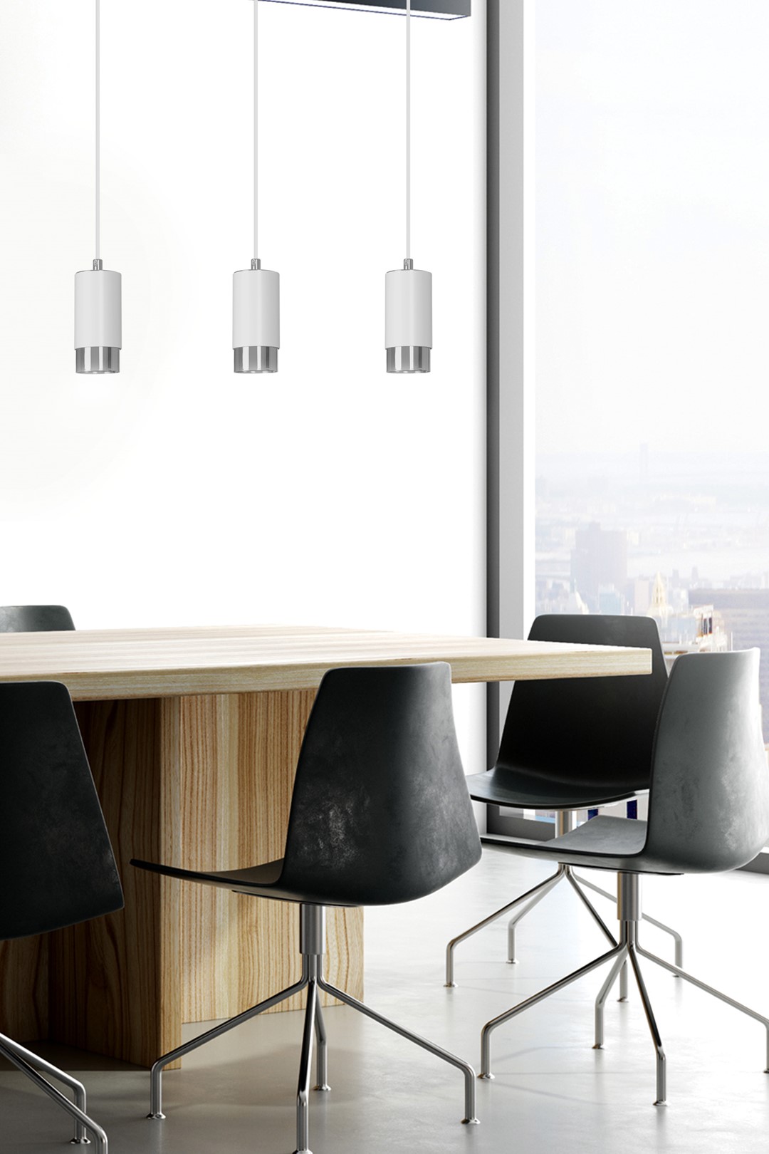 Emibig Visilica FUMIKO 230V 10W MAX LED GU10 Čelik Bijela/ Srebrna