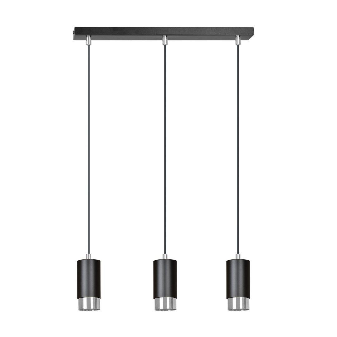 Emibig Visilica FUMIKO 230V 10W MAX LED GU10 Čelik Crna/ Srebrna