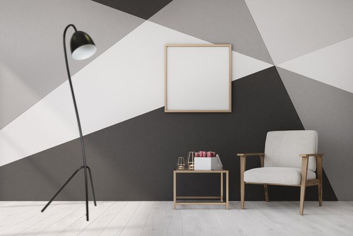 Emibig Podna lampa HARIS 230V 15W MAX LED E27 Čelik Crna/ Bijela