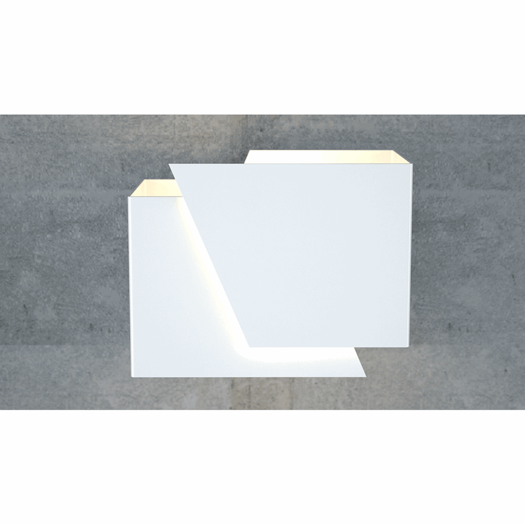 Emibig Zidna lampa FROST 230V 8W MAX LED G9 Čelik Bijela