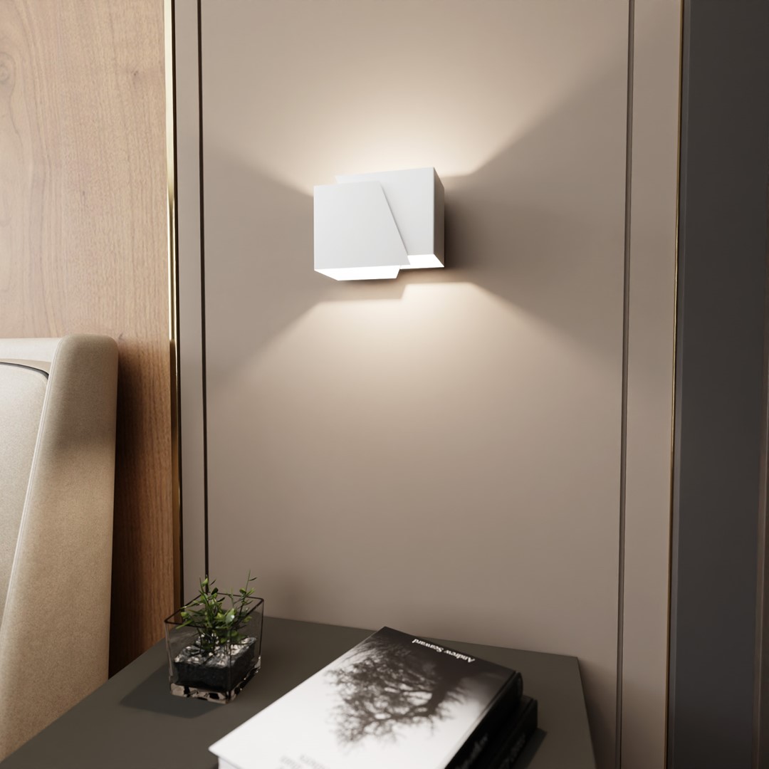 Emibig Zidna lampa FROST 230V 8W MAX LED G9 Čelik Bijela