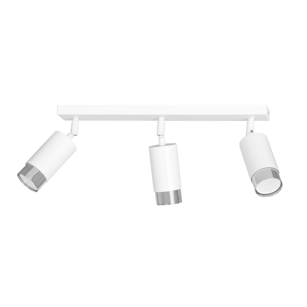 Emibig Stropna svjetiljka HIRO 230V 10W MAX LED GU10 Čelik Bijela/ Srebrna