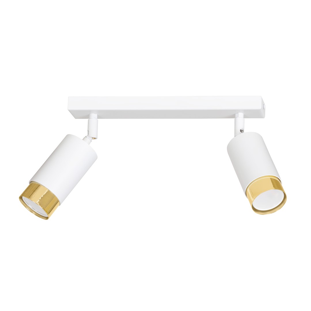 Emibig Stropna svjetiljka HIRO 230V 10W MAX LED GU10 Čelik Bijela/ Zlatna