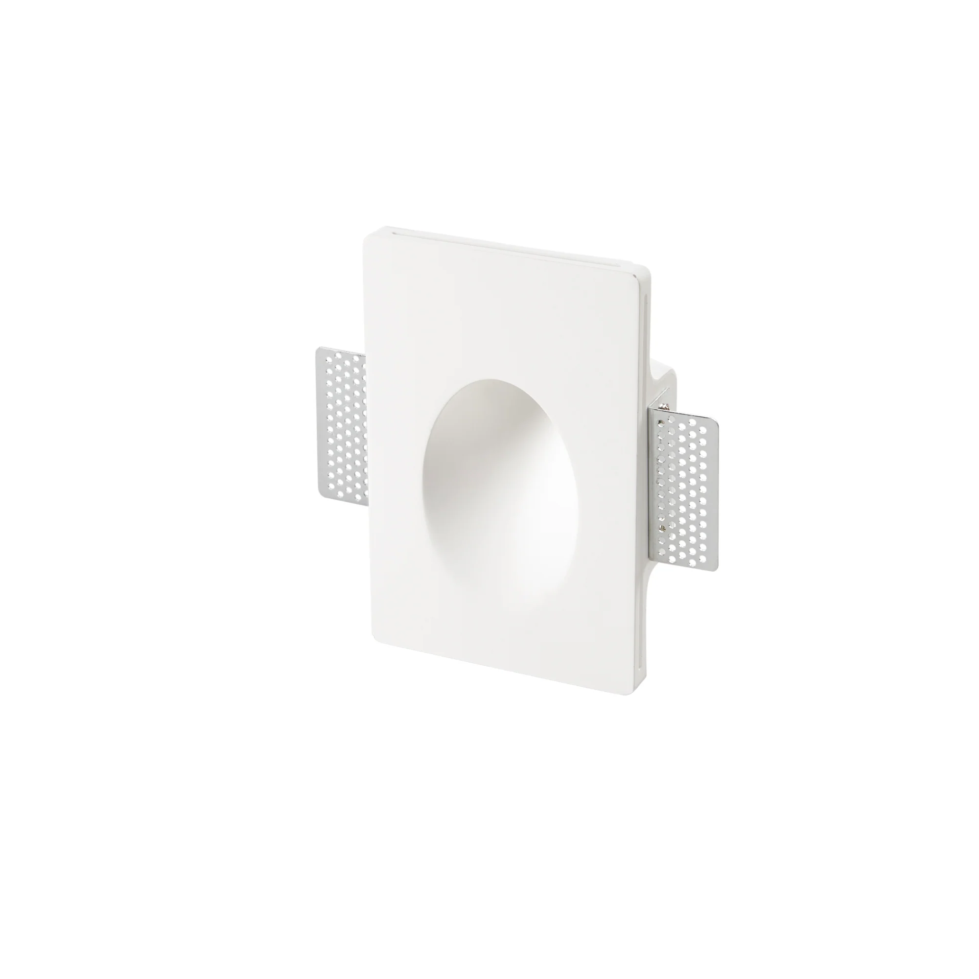 Intec Ugradbena LED Svjetiljka Ariel Pravokutna 1x MINI GU10 Max 35W 120 x 180 x 55 mm Gips Bijela