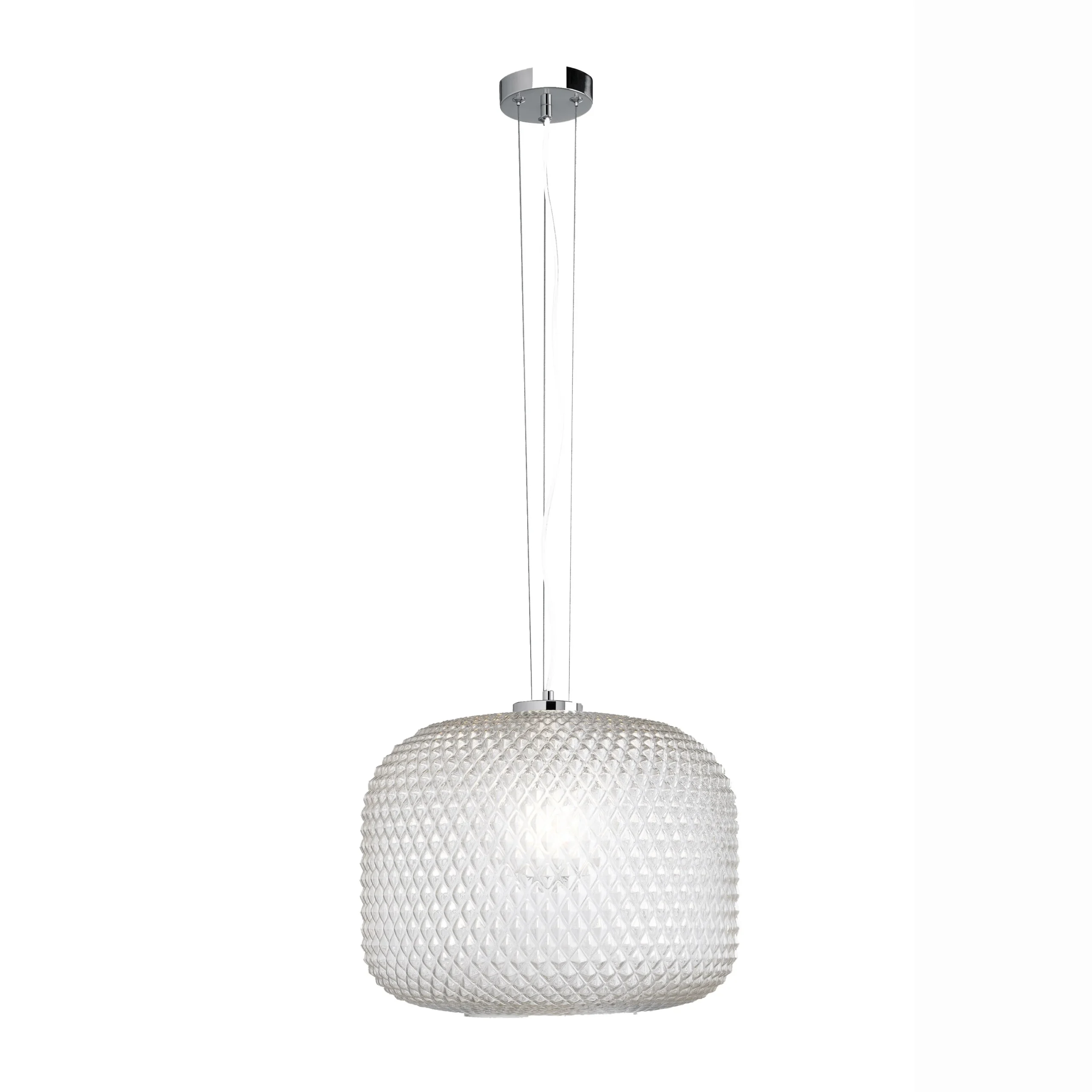 Luce Design Viseća lampa ASHFORD 1xE27 Ø40 Staklo/Metal Prozirna