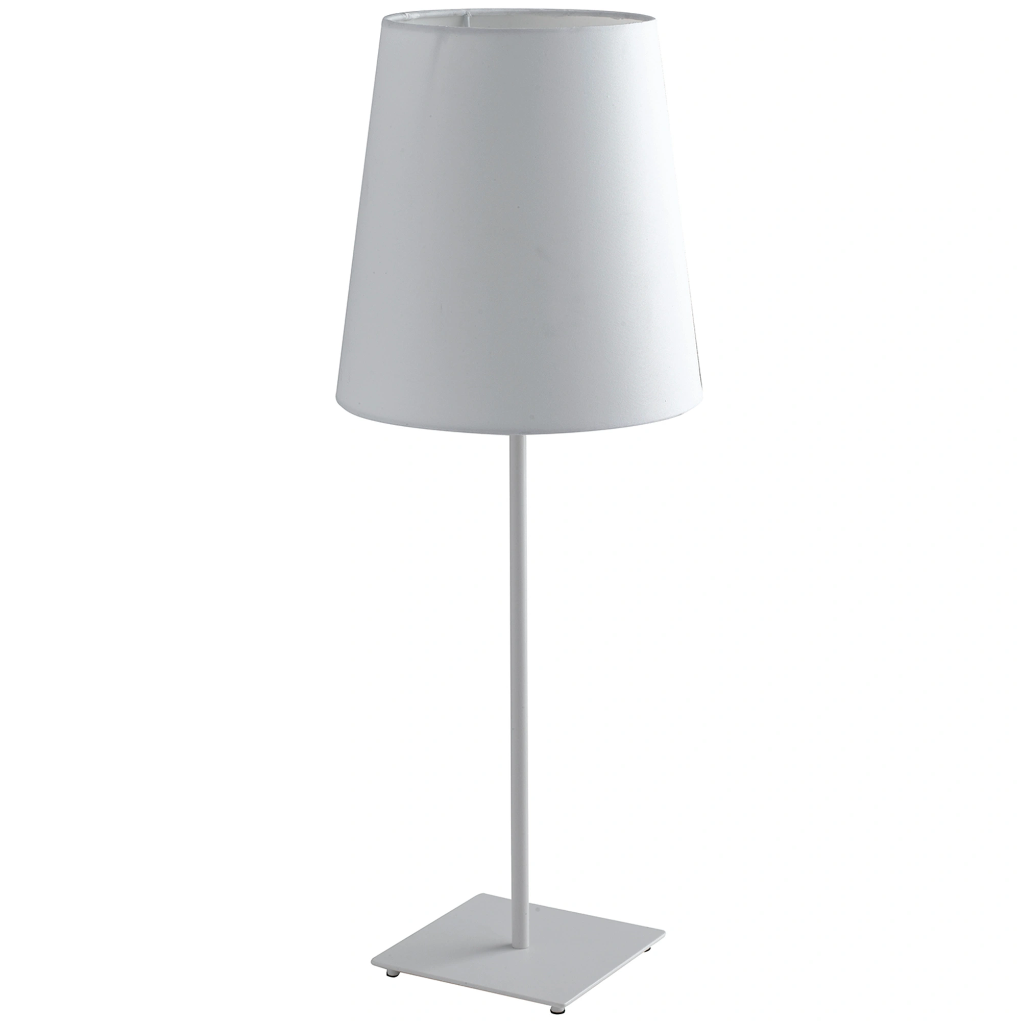 Luce Design Stolna lampa ELVIS 1xE27 Metal/Tekstil Bijela