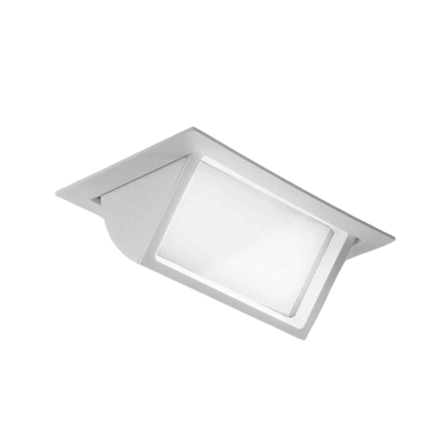 Intec Ugradbeni Pravokutni LED Reflektor Lybra 1x38W 3000K/4000K/6500K 4400lm Aluminij Satin Bijeli