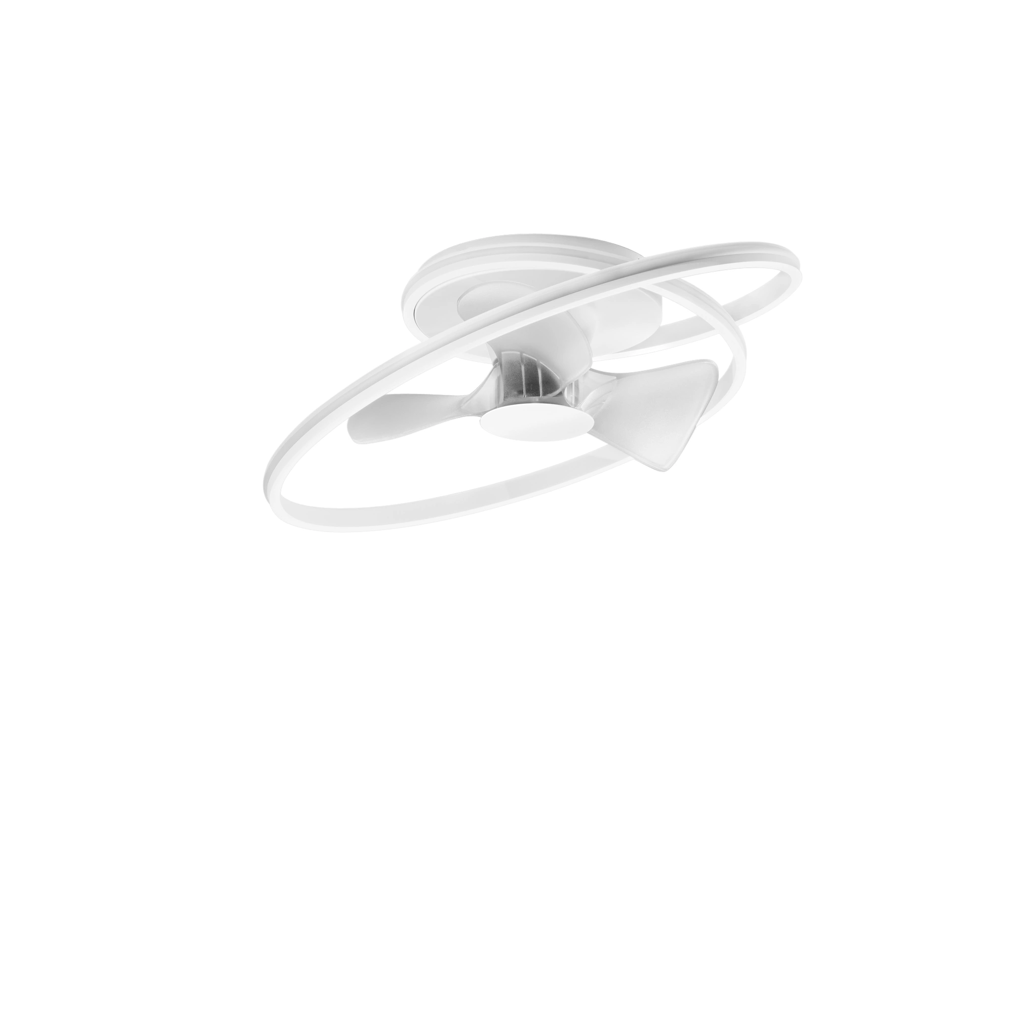Intec Stropni Ventilator s LED Svjetlom Auster 1x 60W RAINBOW+CCT Aluminij Bijeli