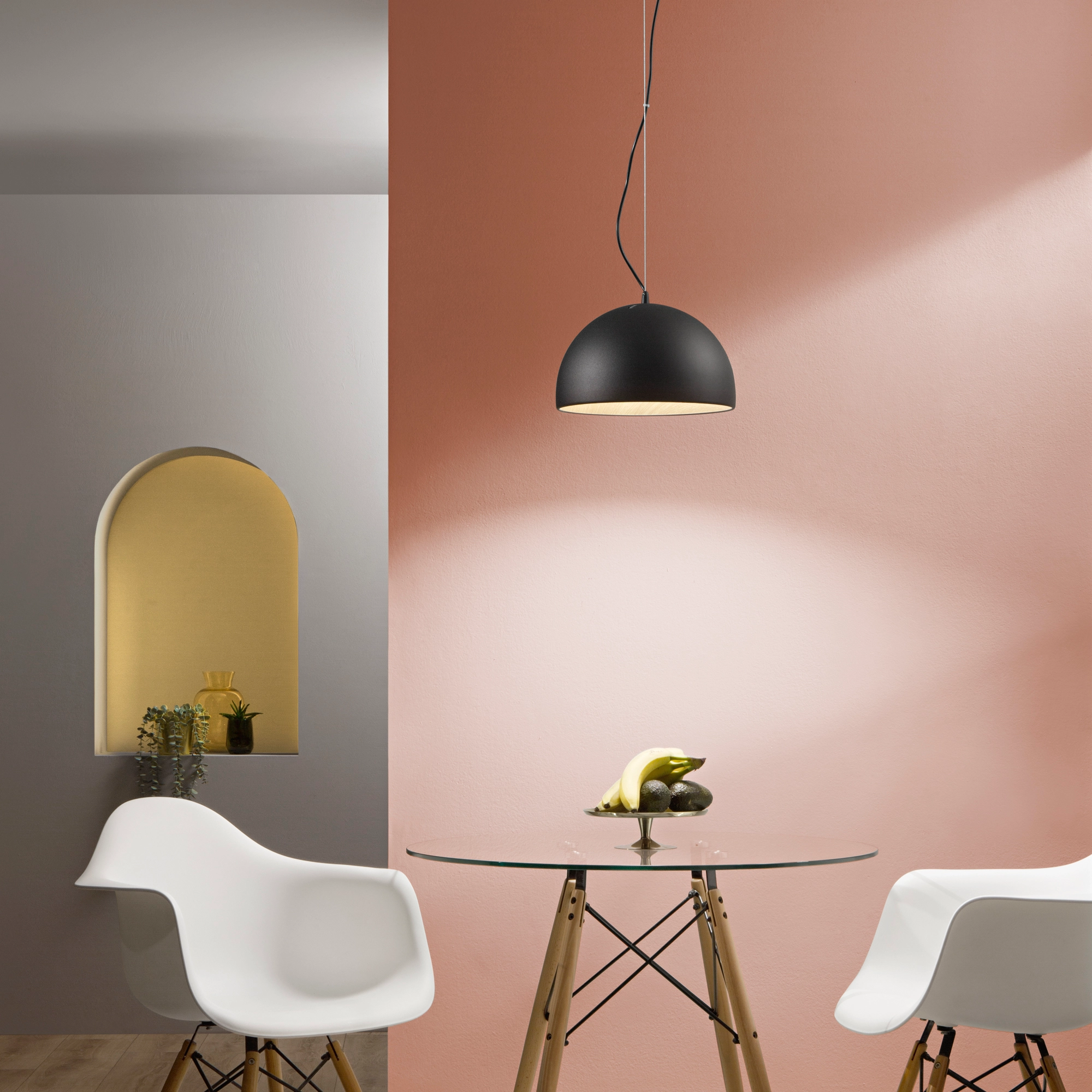 Luce Design Viseća lampa COCO 30W 3000/4000/6500K Crna