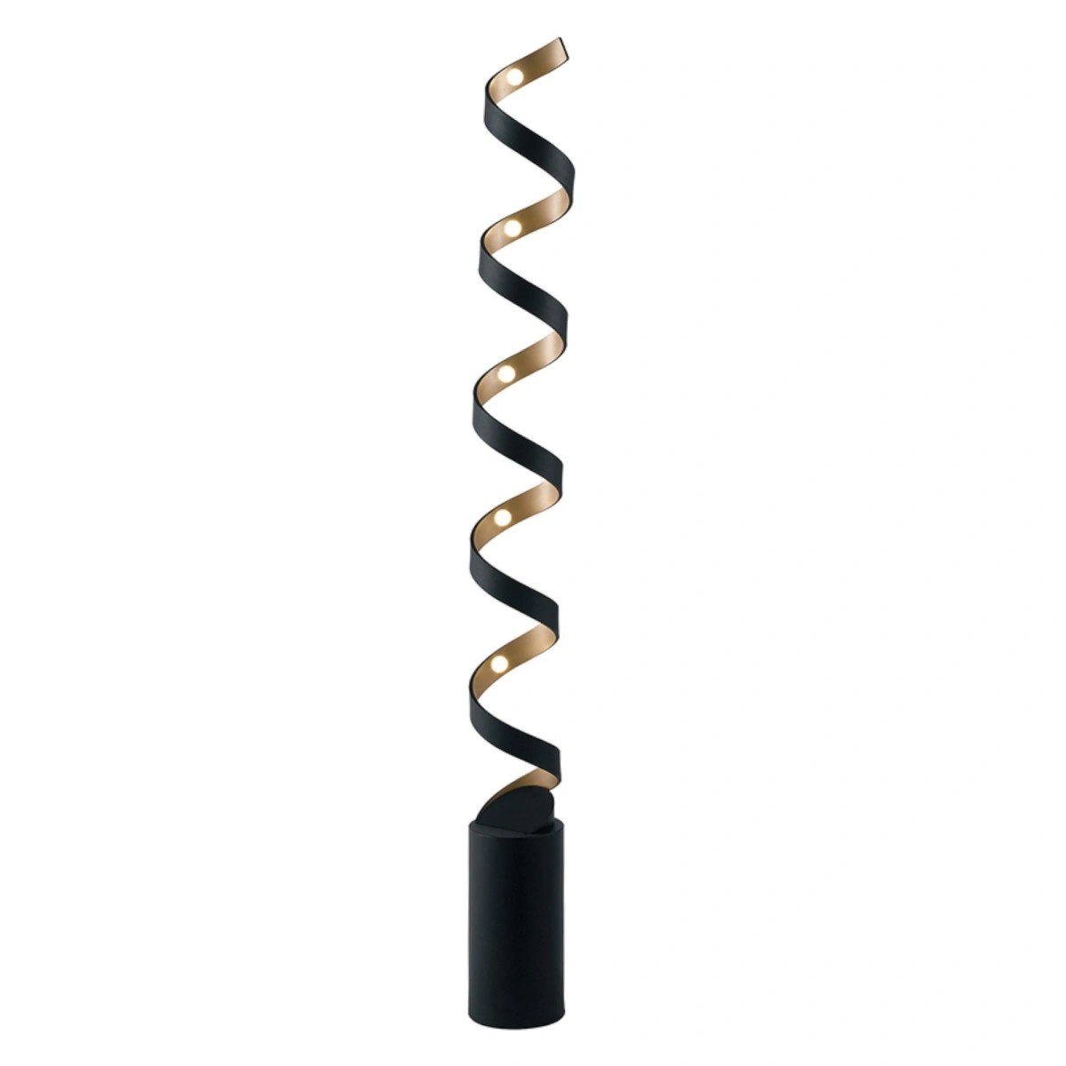 Luce Design Podna lampa 30W 3000K Aluminij Crno/Zlatna