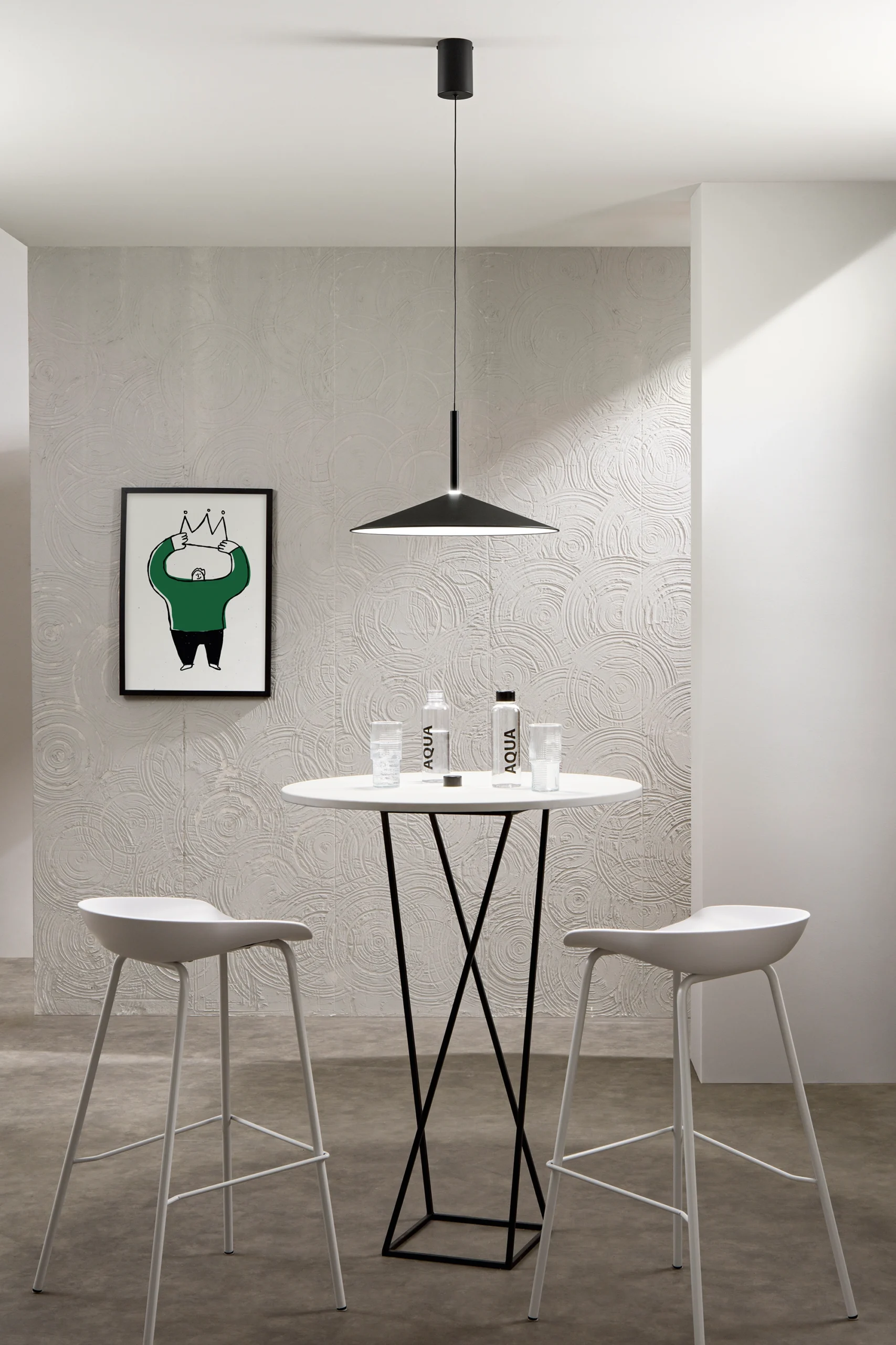 Luce Design LED viseća lampa KHAN 18W 2700/3200K Metal Crna