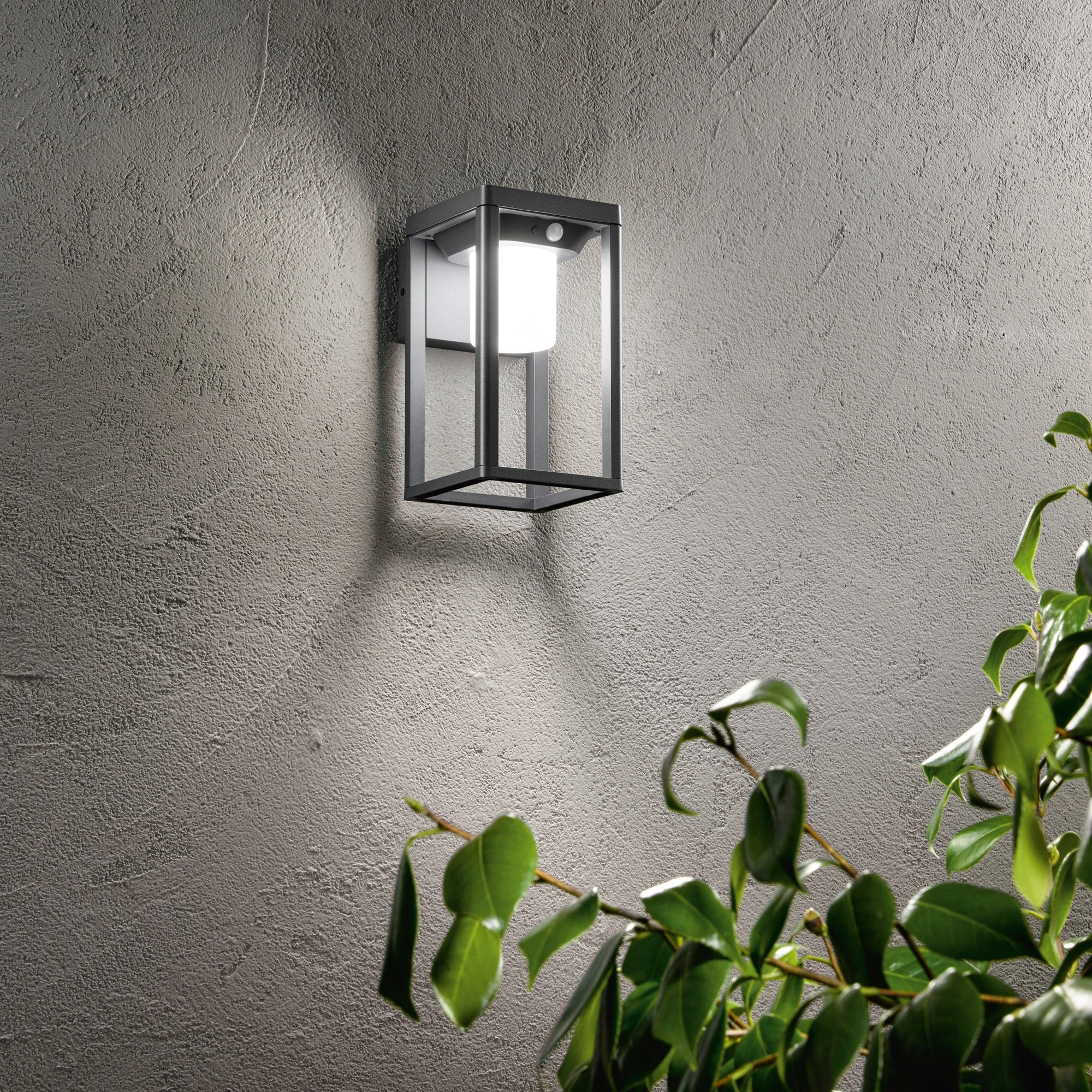 Intec Zidna solarna LED lampa KYOTO 2,5W 4000K Aluminij Antracit