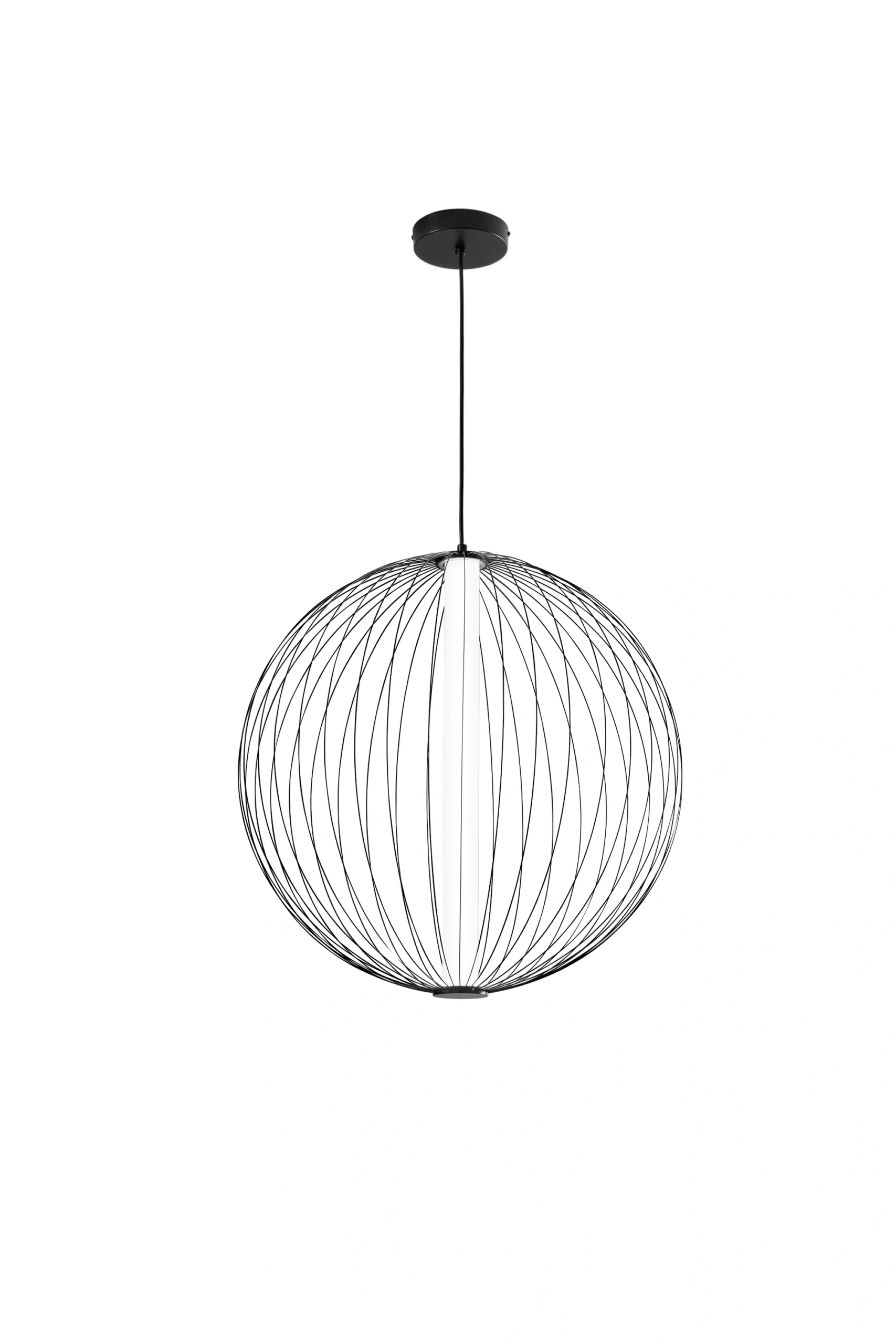 Luce Design LED viseća lampa SEXTANT Ø60cm 36W 2700/3500K Metal Crna
