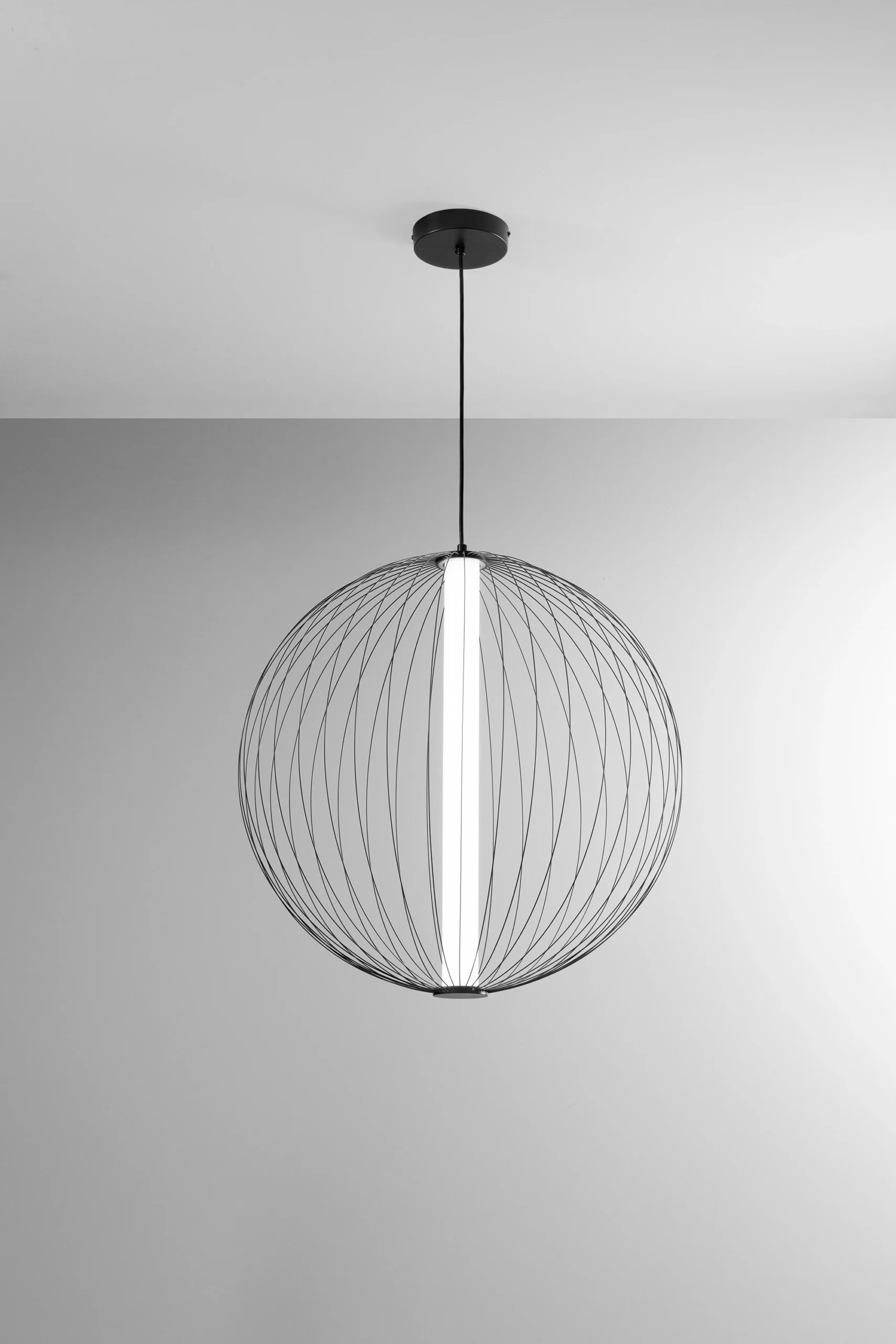 Luce Design LED viseća lampa SEXTANT Ø60cm 36W 2700/3500K Metal Crna