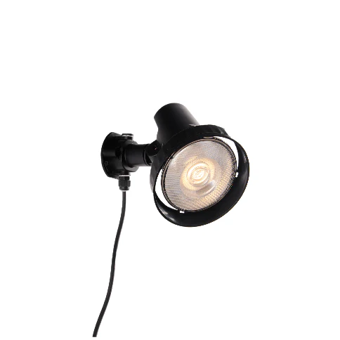 Intec Vanjski LED reflektor sa šiljkom GRUBB 1xE27 Ø151,2mm Crni